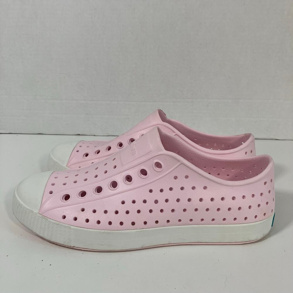 Native Shoes Womens Sz 8 Jefferson Pink Slip On Perforated Sneakers Water Shoes